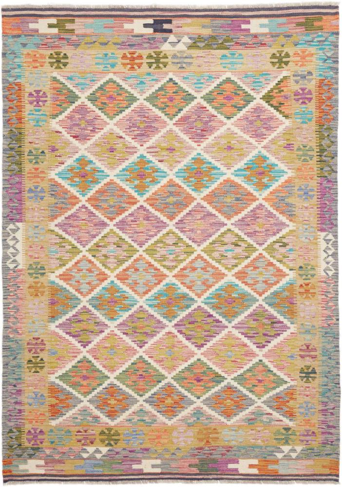 Afghansk matta Kelim Afghan 212x148 212x148, Persisk matta Handvävd