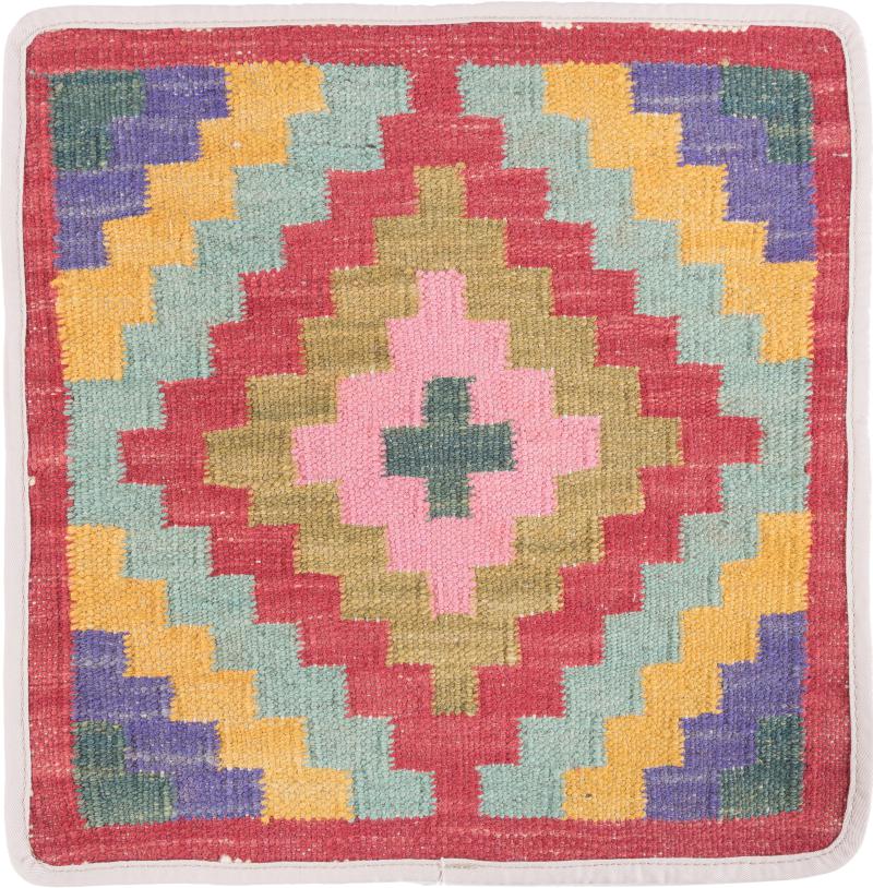 Alfombra afgana Kilim Afghan Funda de Cojín 40x40 40x40, Alfombra persa Anudado a mano