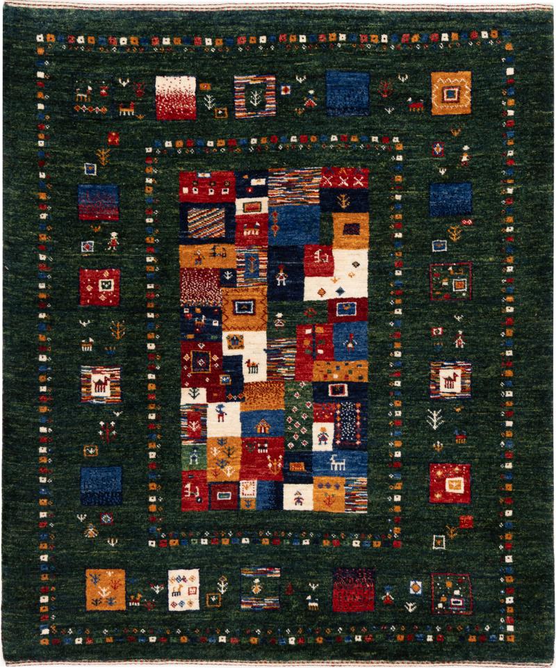 Perzisch tapijt Perzisch Gabbeh Loribaft Nowbaft 115x98 115x98, Perzisch tapijt Handgeknoopte