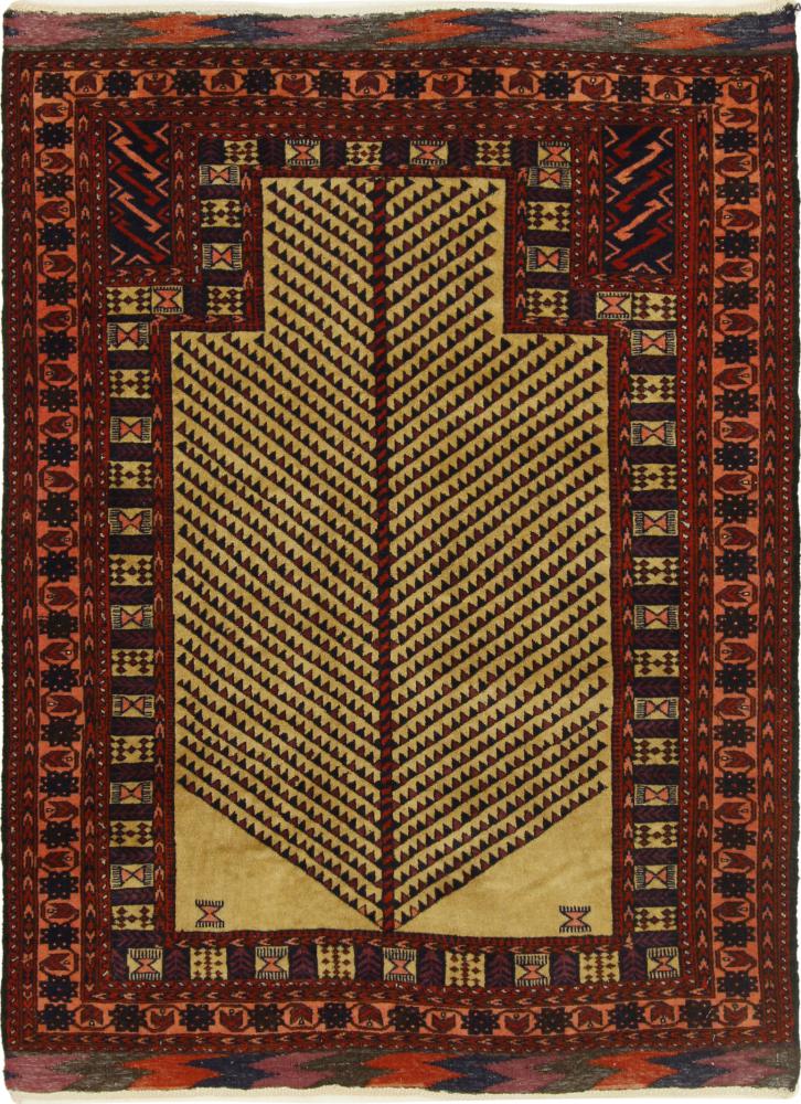 Afghansk tæppe Afghan 139x103 139x103, Persisk tæppe Knyttet i hånden