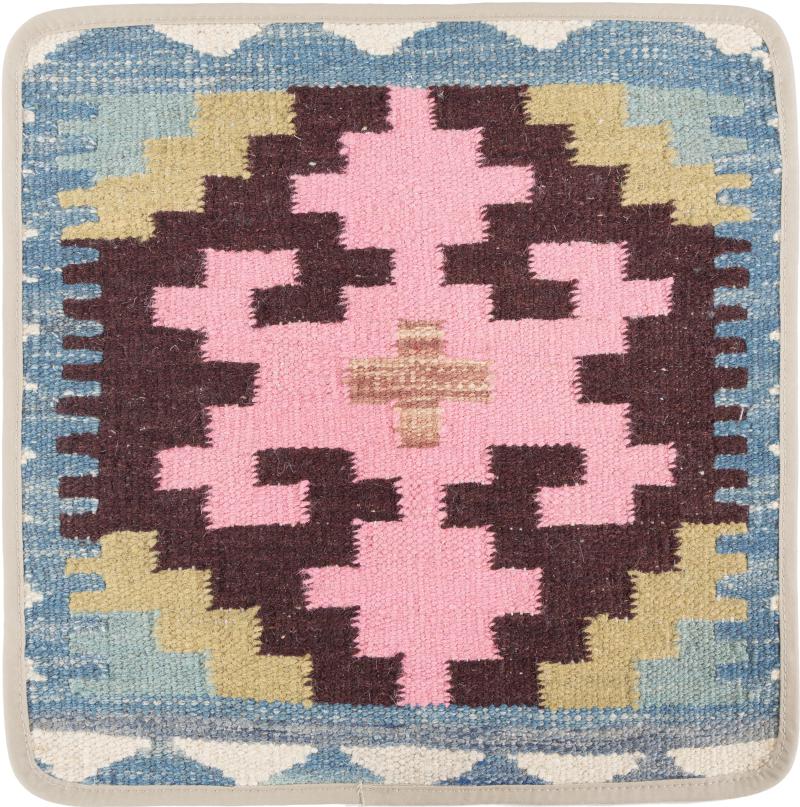 Afghanska mattan Kilim Afghan Kuddfodral 40x40 40x40, Persisk matta Knuten för hand