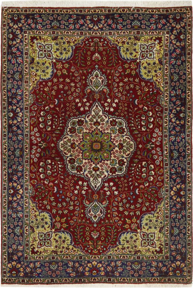 Persian Rug Tabriz 4'11"x3'5" 4'11"x3'5", Persian Rug Knotted by hand
