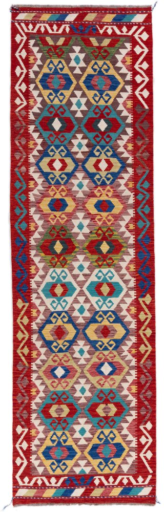 Afghan rug Kilim Afghan 9'10"x2'9" 9'10"x2'9", Persian rug Handwoven