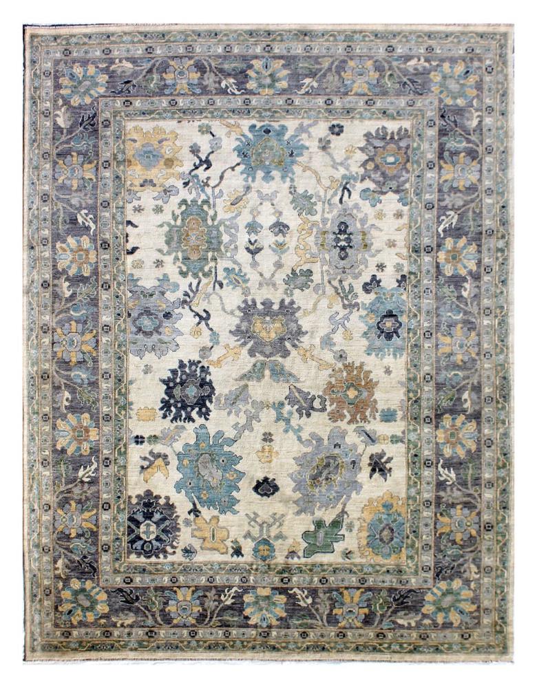 Αφγανικό χαλί Usak 411x293 411x293, Περσικό χαλί Οι κόμποι έγιναν με το χέρι