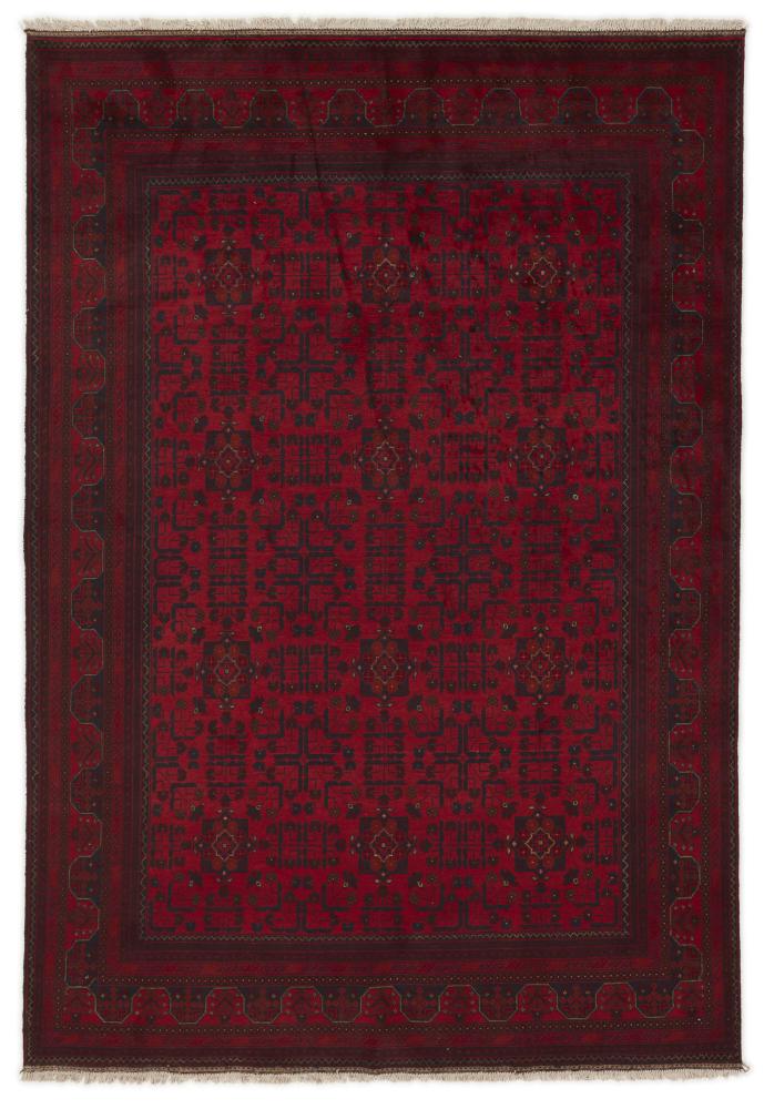 Afghan rug Khal Mohammadi 9'6"x6'7" 9'6"x6'7", Persian Rug Knotted by hand