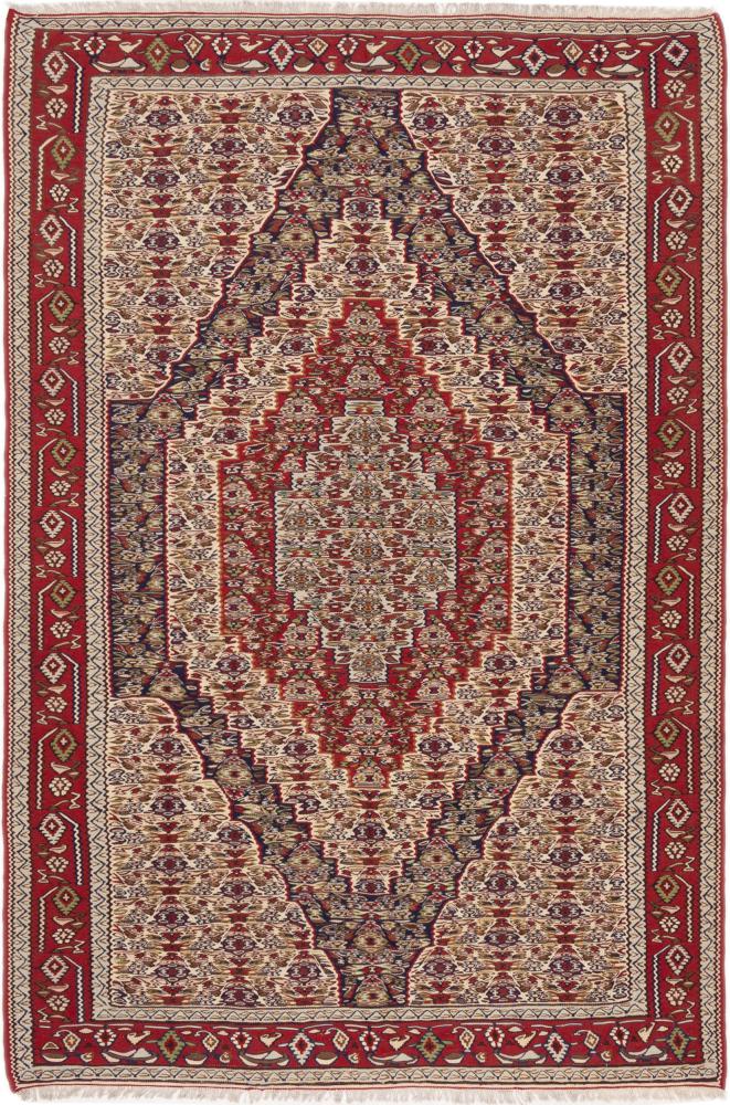 Persian Rug Kilim Senneh 239x158 239x158, Persian Rug Knotted by hand