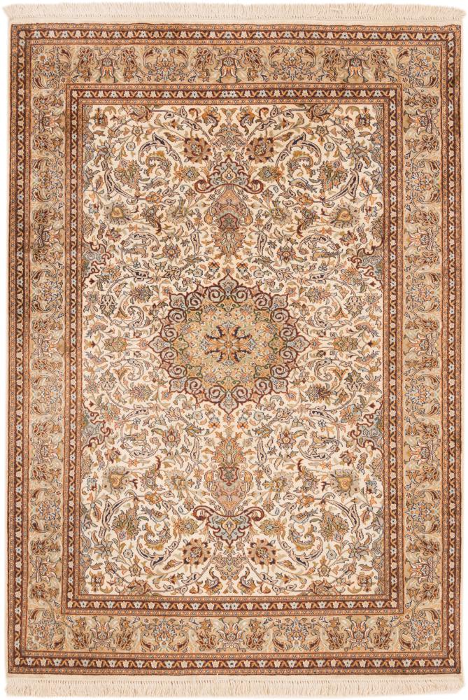 Indo rug Kashmir Silk 184x128 184x128, Persian Rug Knotted by hand
