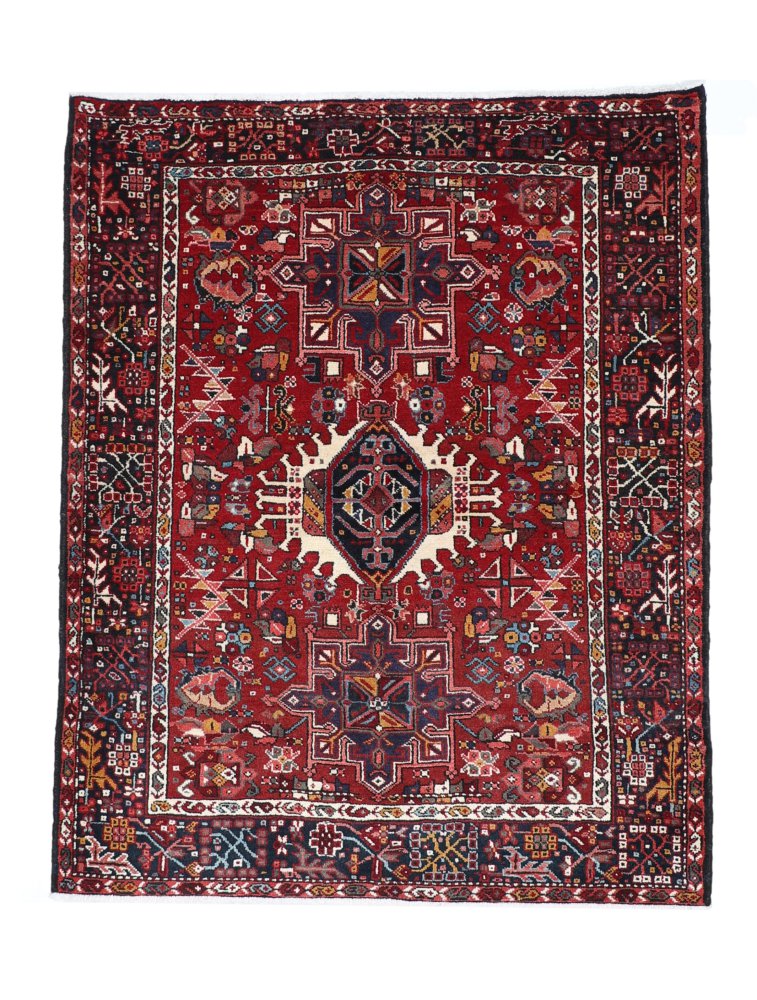 Persialainen matto Gharadjeh 191x149 191x149, Persialainen matto Käsinsolmittu