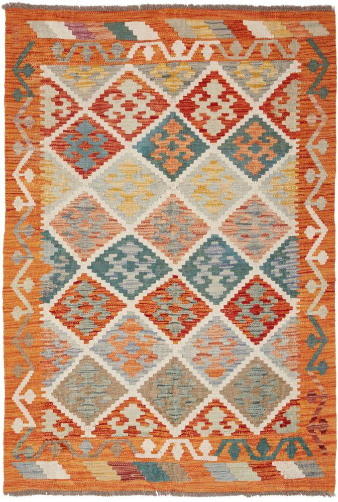 Tapete afegão Kilim Afegão 148x101 148x101, Tapete persa Tecido à mão