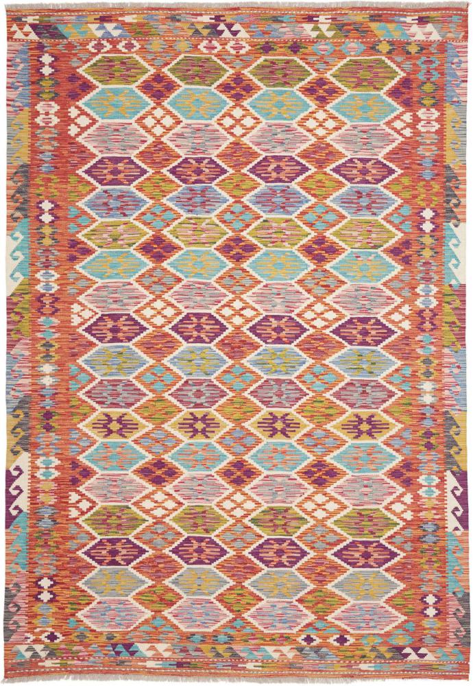 Alfombra afgana Kilim Afghan 256x175 256x175, Alfombra persa Tejido a mano