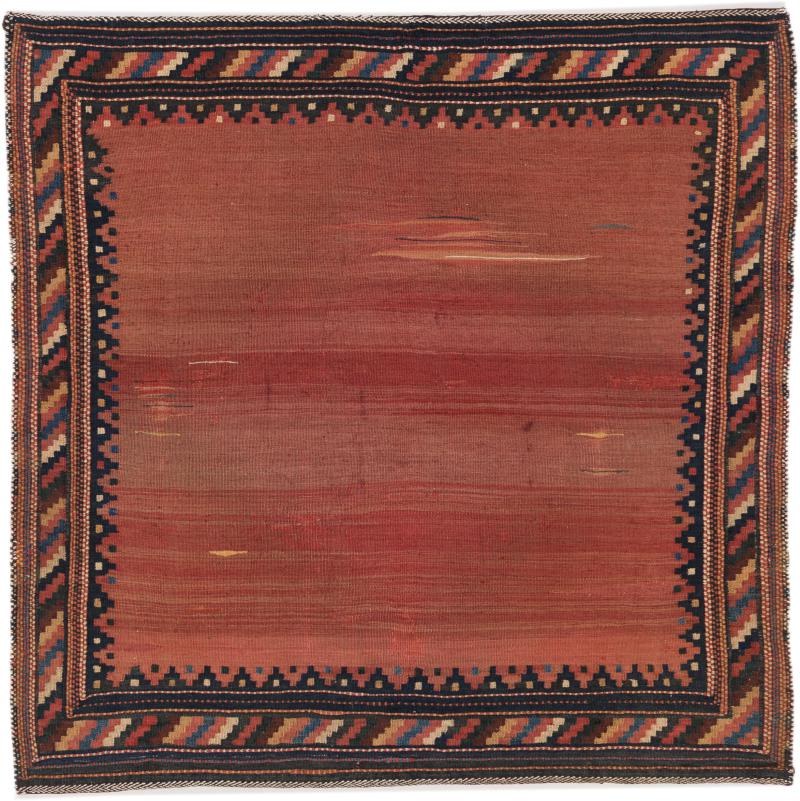 Tapis persan Kilim Fars 113x113 113x113, Tapis persan Tissé à la main