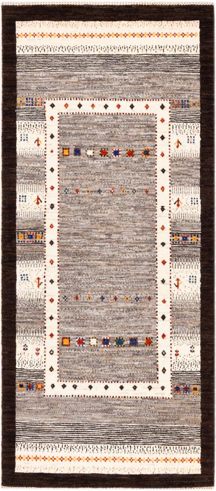 Tapete persa Persa Gabbeh Loribaft Atash 173x77 173x77, Tapete persa Atado à mão