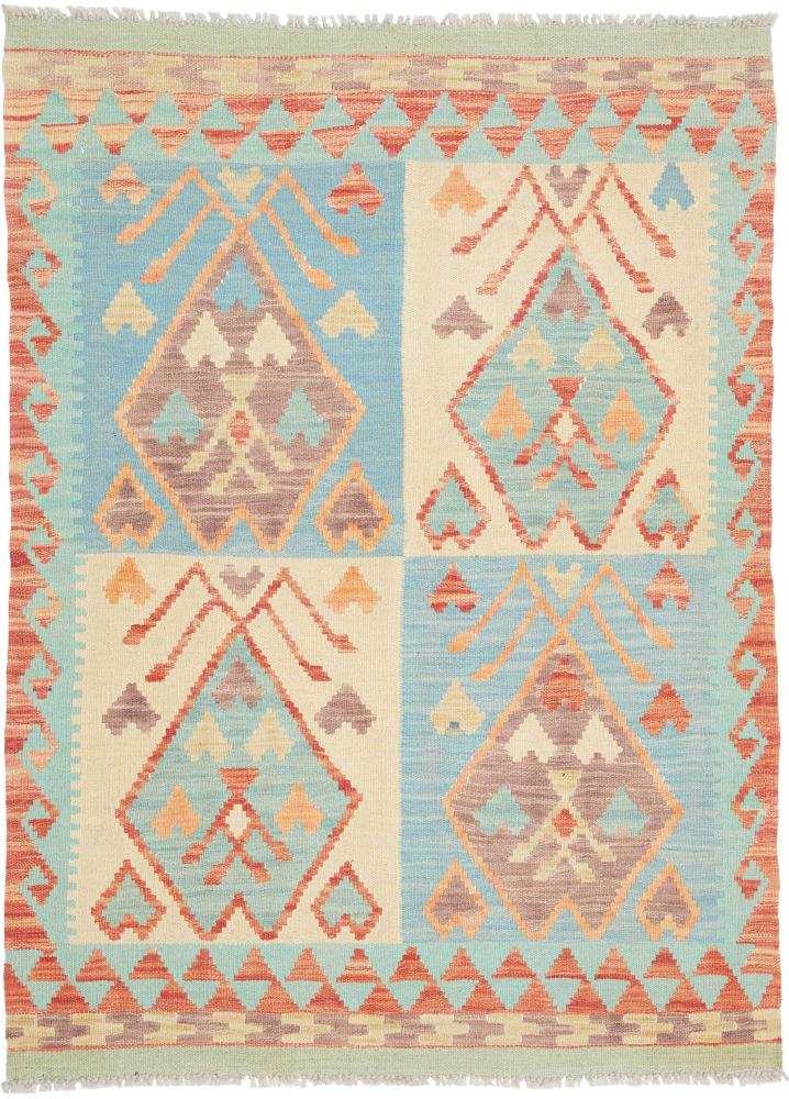 アフガン絨毯 Kelim Afghan 126x92 126x92, ペルシャ絨毯 手織り
