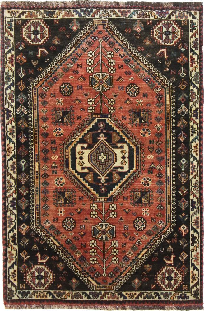 Tapete persa Ghashghai 151x103 151x103, Tapete persa Atado à mão