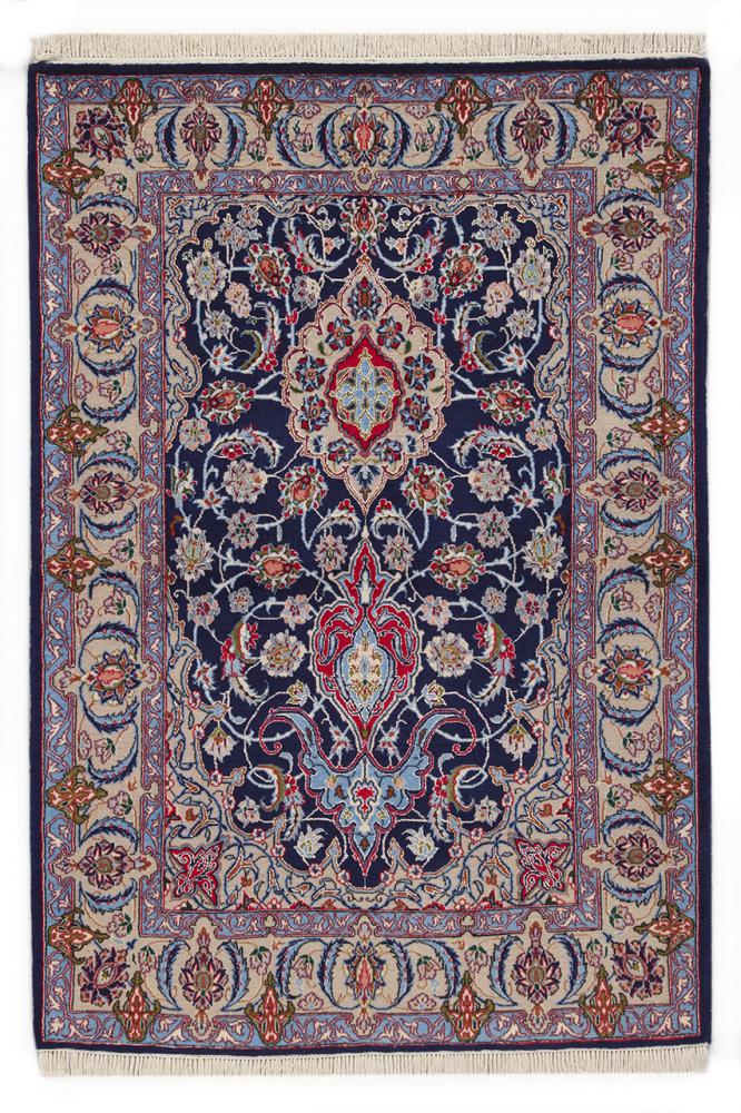 Tapete persa Isfahan Fio de Seda 151x104 151x104, Tapete persa Atado à mão