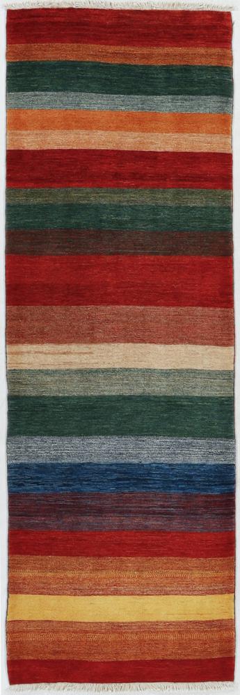 Tapis persan Persan Gabbeh Loribaft 255x85 255x85, Tapis persan Noué à la main