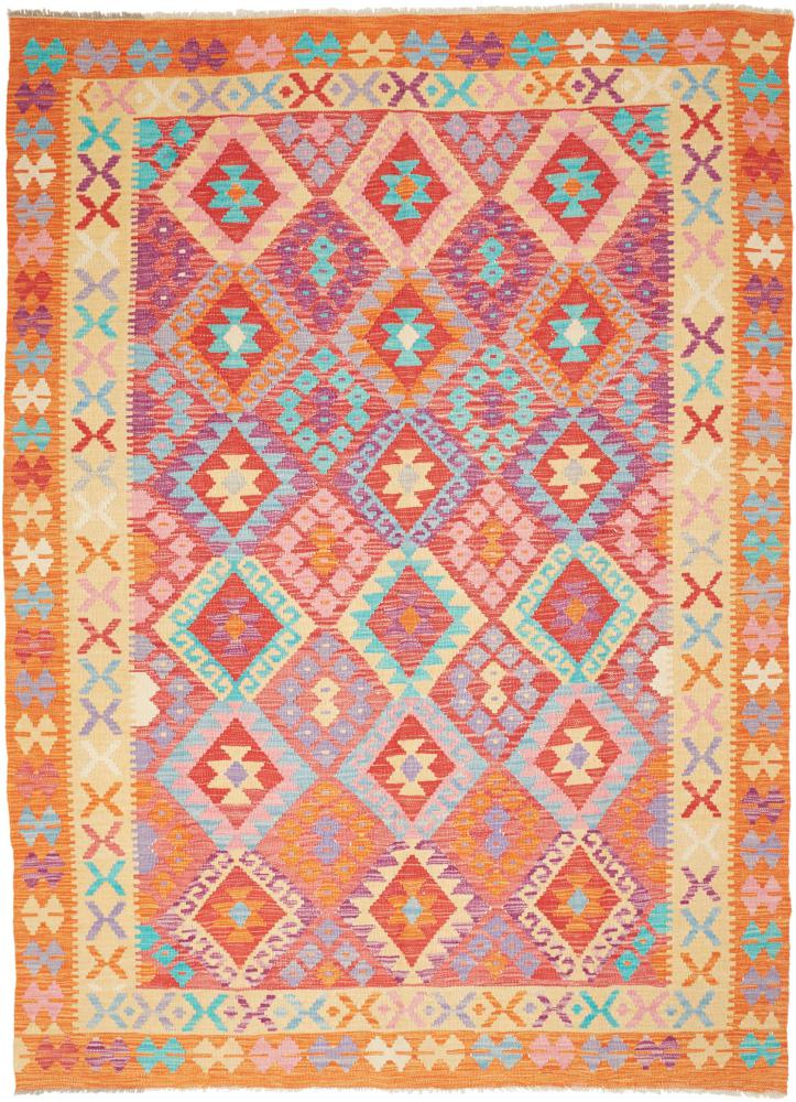 Afghansk teppe Kelim Afghan 250x173 250x173, Persisk teppe Handwoven 