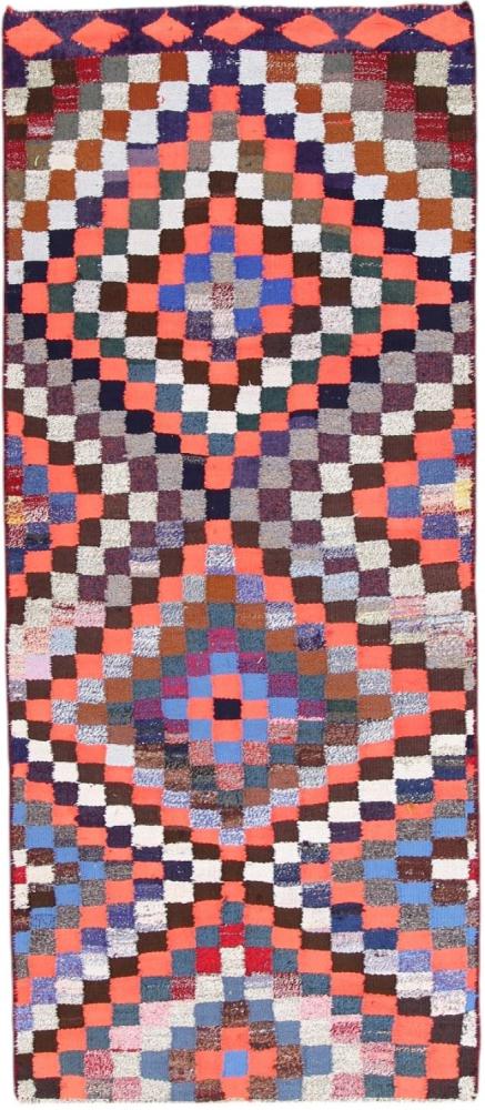 Alfombra persa Kilim Fars Antiguo 264x116 264x116, Alfombra persa Tejido a mano