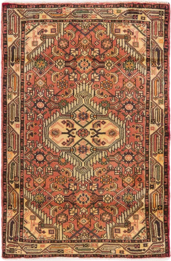 Perserteppich Hamadan 4'1"x2'9" 4'1"x2'9", Perserteppich Handgeknüpft
