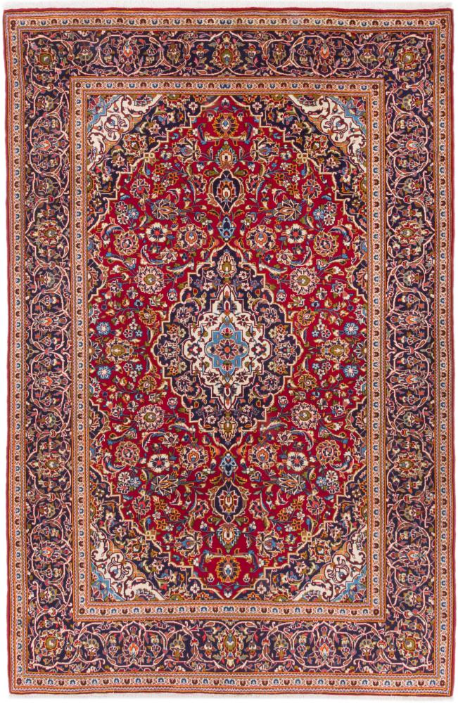 Tapis persan Kashan 319x207 319x207, Tapis persan Noué à la main