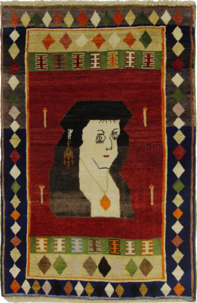 Alfombra india Gabbeh 151x100 151x100, Alfombra persa Anudado a mano