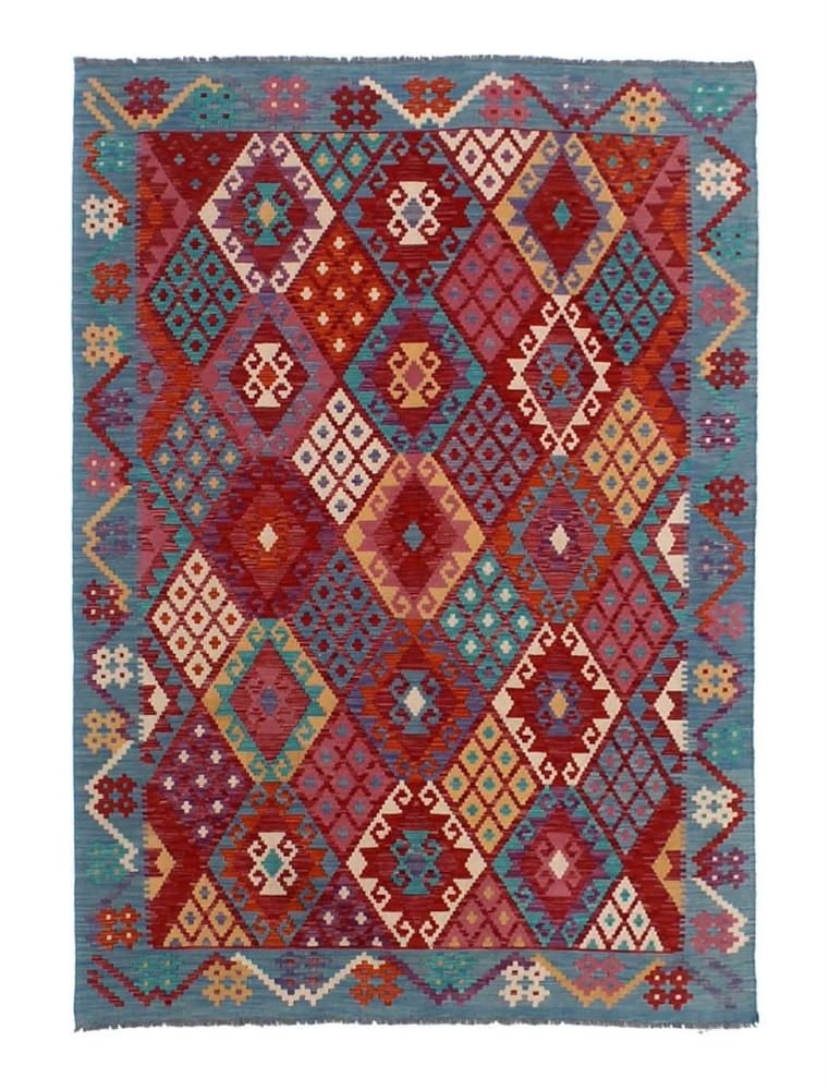 Afghan rug Kilim Afghan 7'10"x5'8" 7'10"x5'8", Persian Rug Woven by hand