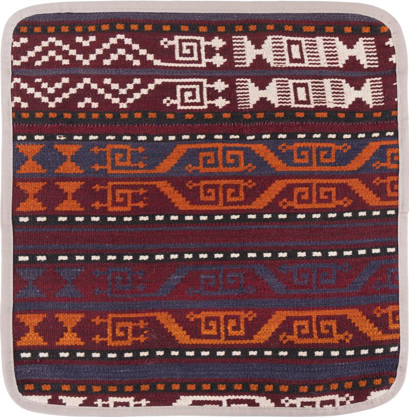 Afghanischer Teppich Kelim Afghan Kissenbezug 1'4"x1'4" 1'4"x1'4", Perserteppich Handgeknüpft