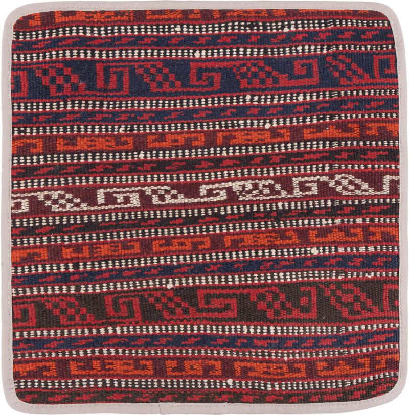 Afghan rug Kilim Afghan Cushion Cover 40x40 40x40, Persian Rug Knotted by hand