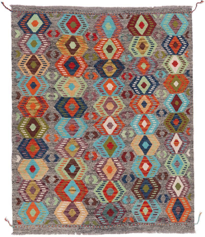 Afgán szőnyeg Kilim Afgán 189x155 189x155, Perzsa szőnyeg Kézzel szőtt