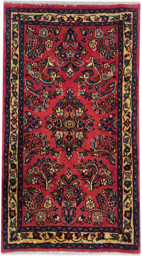 Persisk tæppe Sarough 118x66 118x66, Persisk tæppe Knyttet i hånden