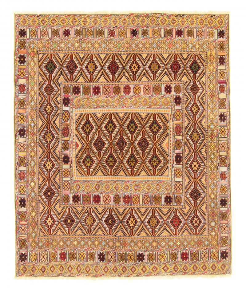 Afghan rug Kilim Sirjan 188x155 188x155, Persian Rug Woven by hand