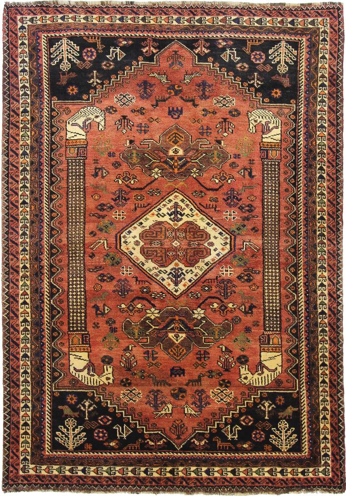 Tapete persa Ghashghai 274x190 274x190, Tapete persa Atado à mão