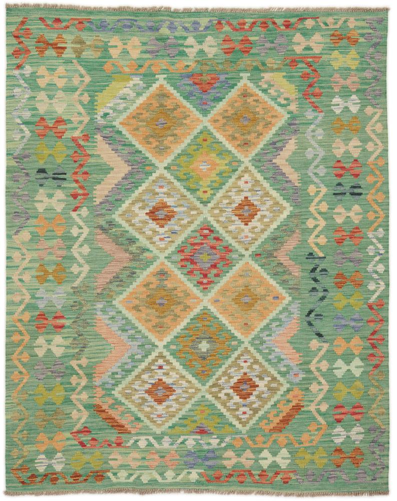 Afghan rug Kilim Afghan 6'7"x5'2" 6'7"x5'2", Persian Rug Woven by hand