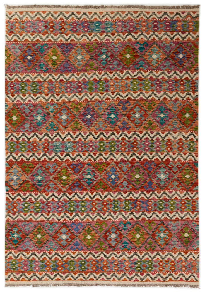 Afghansk tæppe Kelim Afghan 293x205 293x205, Persisk tæppe Håndvævet