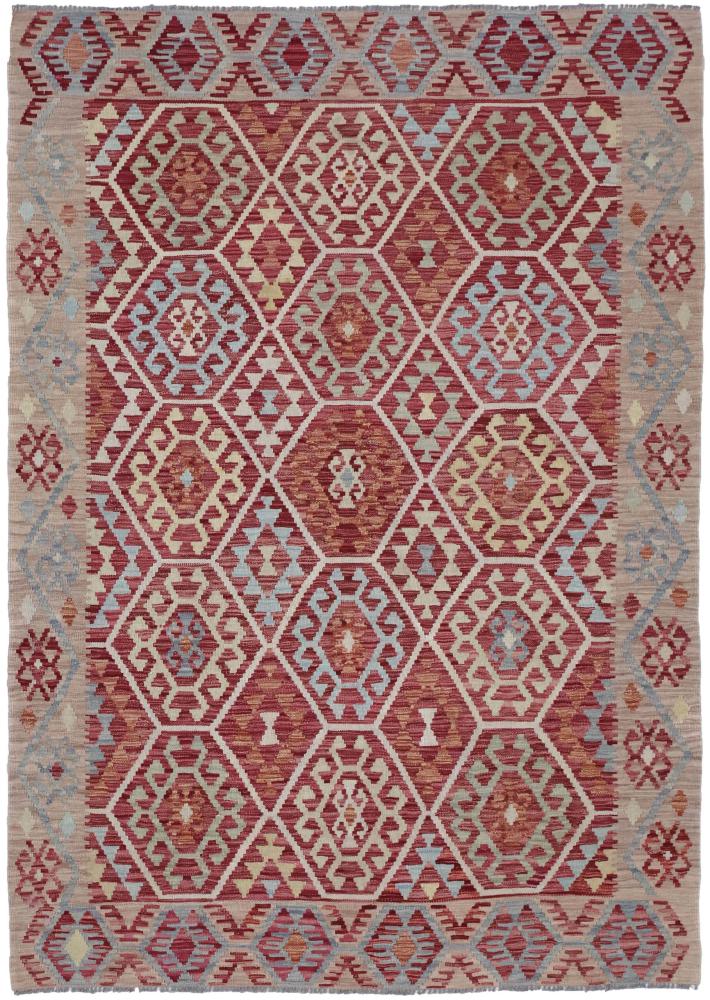 Afghansk tæppe Kelim Afghan 242x172 242x172, Persisk tæppe Håndvævet