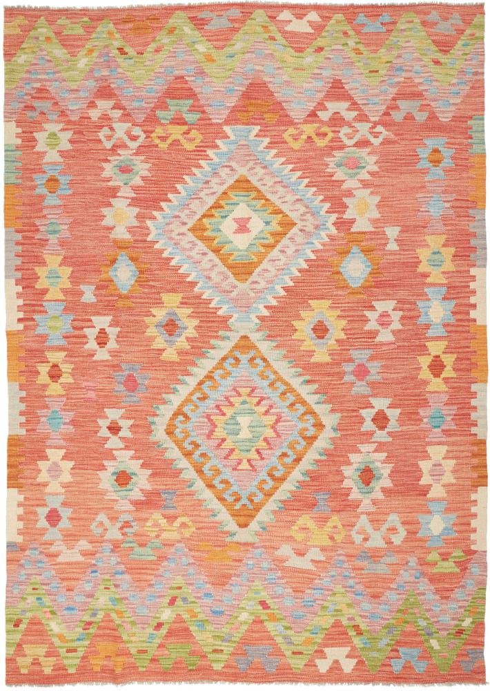 Afghan rug Kilim Afghan 241x175 241x175, Persian Rug Woven by hand