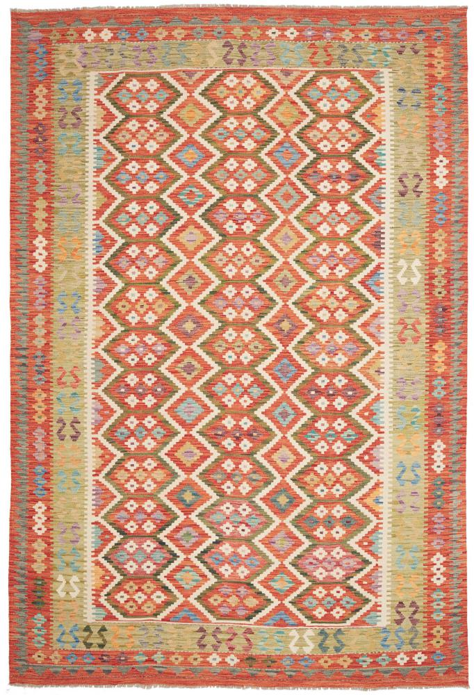 Alfombra afgana Kilim Afghan 306x207 306x207, Alfombra persa Tejido a mano