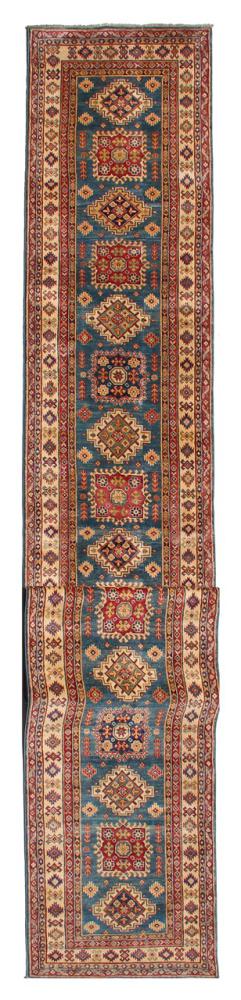 Tapis pakistanais Kazak 658x98 658x98, Tapis persan Noué à la main