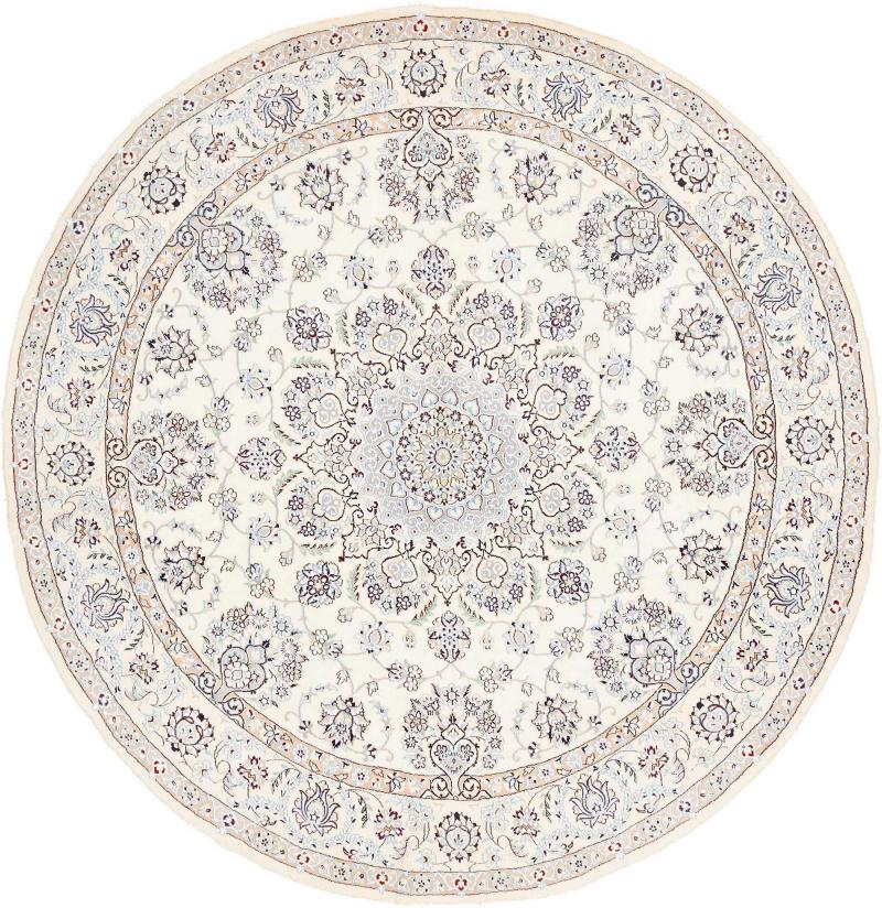 Persian rug Nain 9La 6'8"x6'8" 6'8"x6'8", Persian rug Hand-knotted