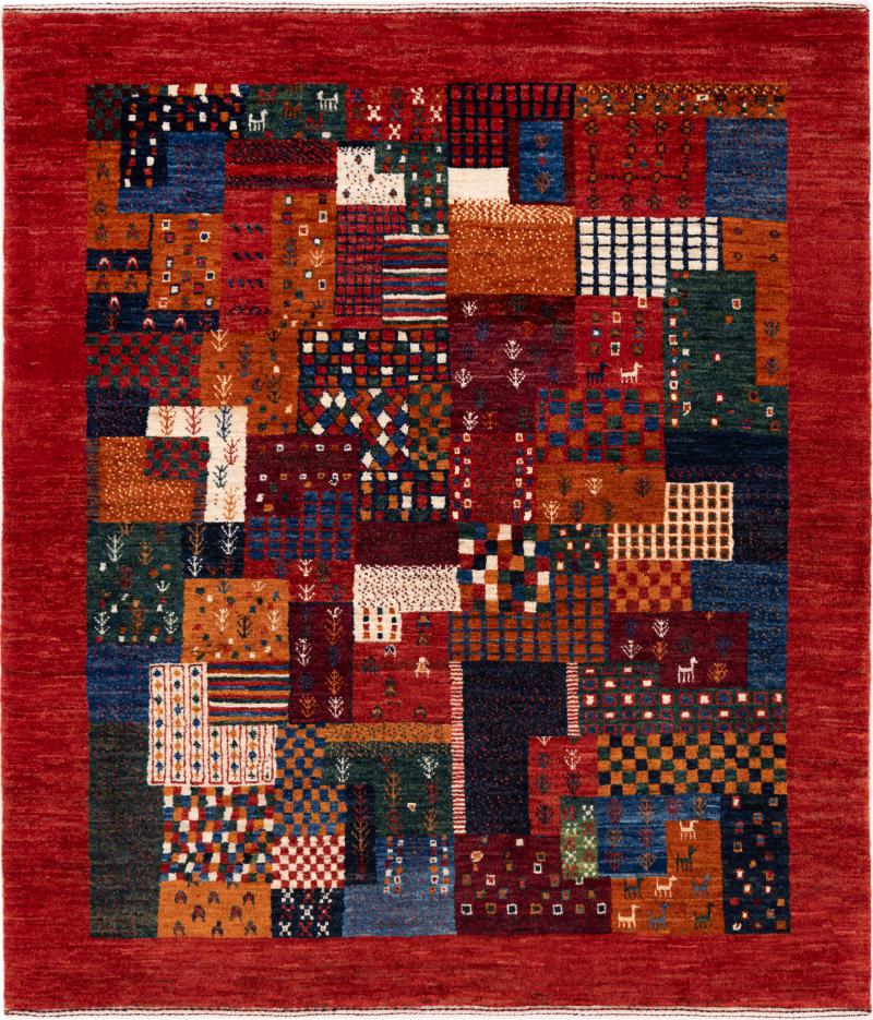 Dywan perski Persja Gabbeh Loribaft Nowbaft 138x121 138x121, Dywan perski Ręcznie tkane