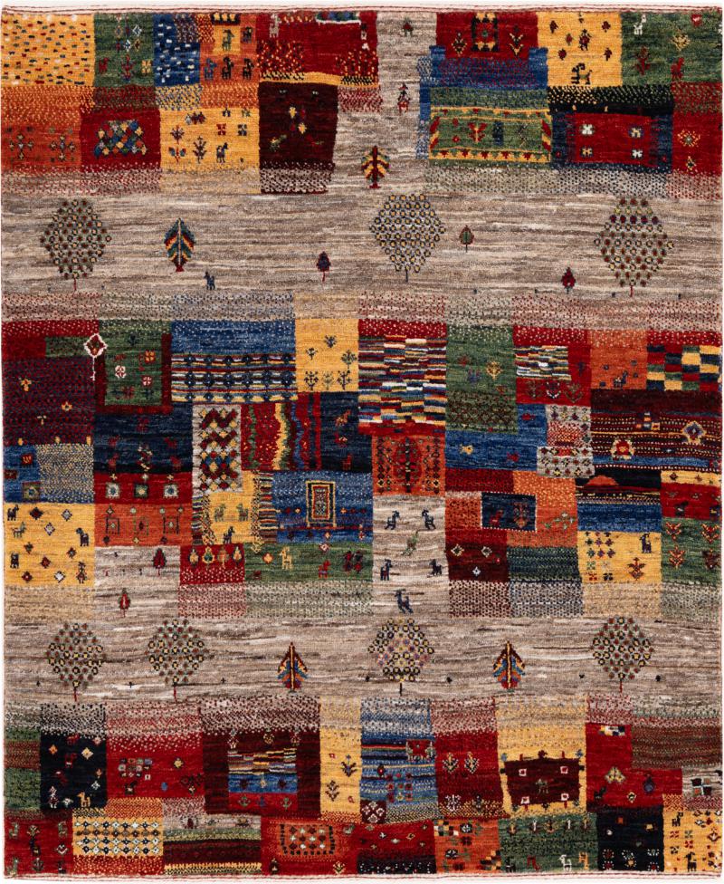 Perzisch tapijt Perzisch Gabbeh Loribaft Nowbaft 134x110 134x110, Perzisch tapijt Handgeknoopte