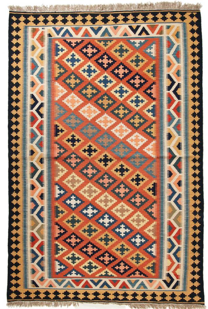 Tapete persa Kilim Fars 7'0"x4'8" 7'0"x4'8", Tapete persa Tecido à mão