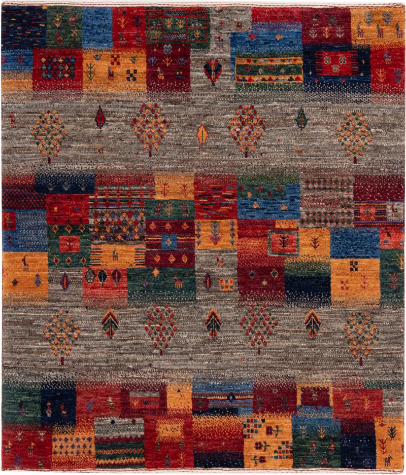 Perzisch tapijt Perzisch Gabbeh Loribaft Nowbaft 114x101 114x101, Perzisch tapijt Handgeknoopte