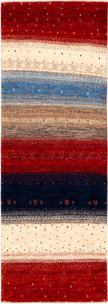 Tapis persan Persan Gabbeh Loribaft Atash 221x77 221x77, Tapis persan Noué à la main