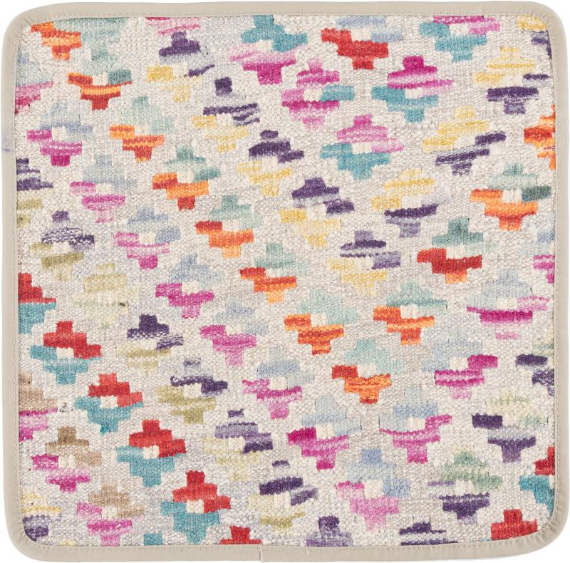 Afghan rug Kilim Afghan Cushion Cover 40x40 40x40, Persian Rug Knotted by hand