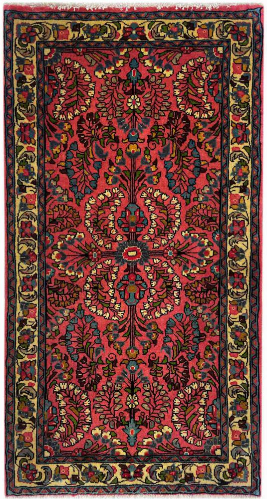 Persisk tæppe Sarough 128x69 128x69, Persisk tæppe Knyttet i hånden