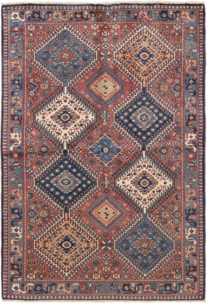 Perserteppich Yalameh 5'1"x3'5" 5'1"x3'5", Perserteppich Handgeknüpft