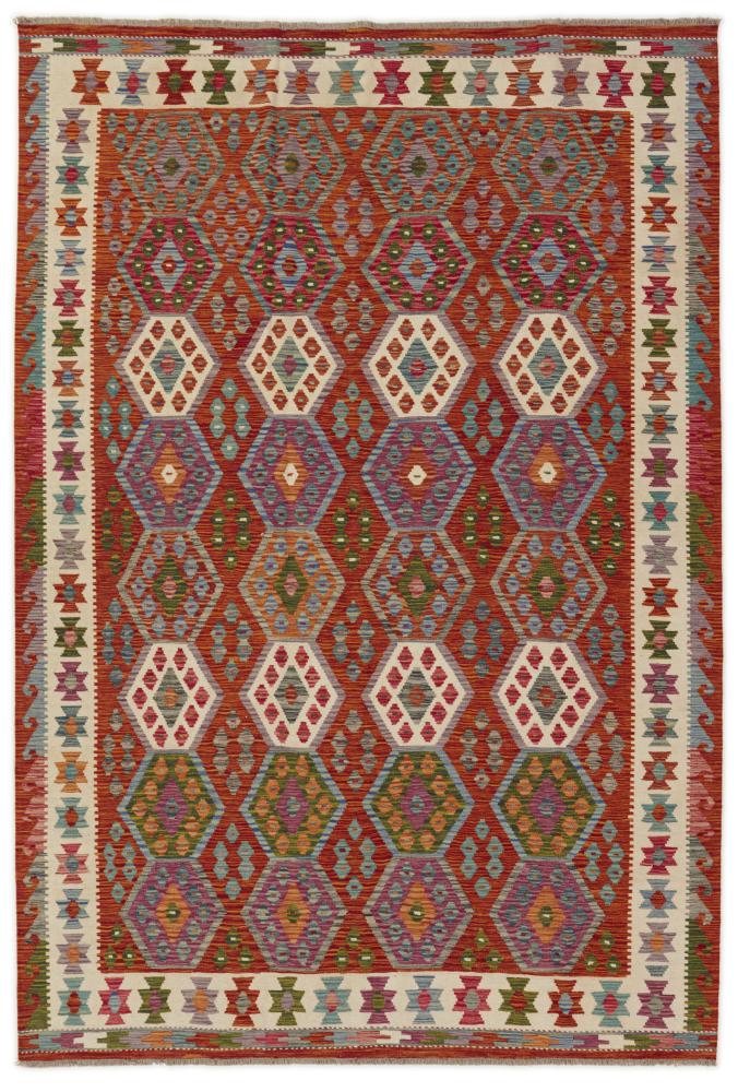 Alfombra afgana Kilim Afghan 296x204 296x204, Alfombra persa Tejido a mano