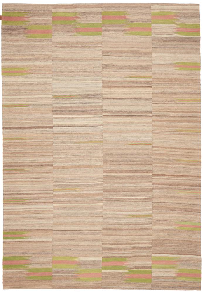 Persian Rug Kilim Fars 10'4"x7'1" 10'4"x7'1", Persian Rug Woven by hand