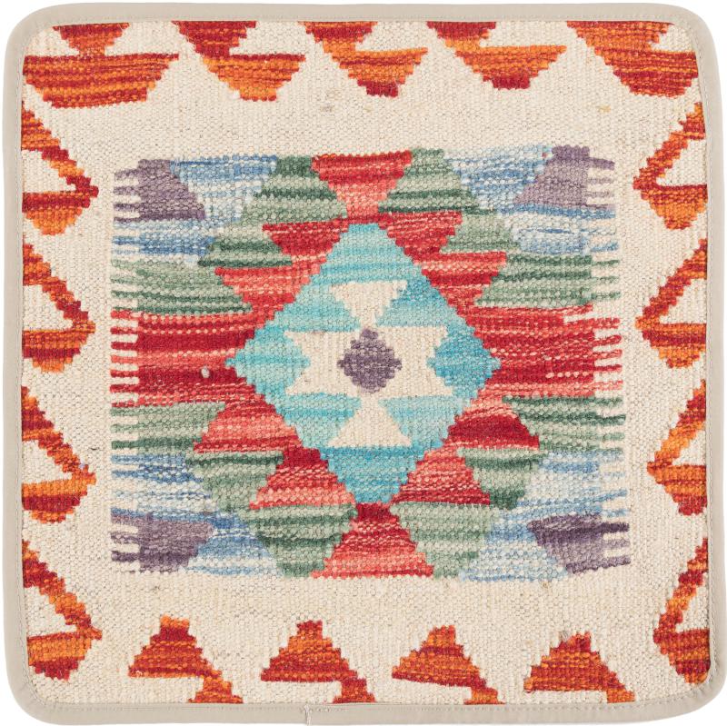 Afghanischer Teppich Kelim Afghan Kissenbezug 40x40 40x40, Perserteppich Handgeknüpft